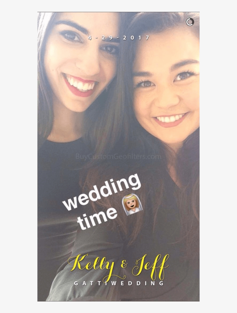 Snapchat Wedding Geofilter For Katy - Sign, transparent png download