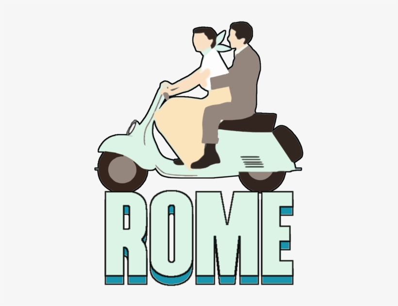 Geofilter For Rome,italy Inspired By "roman Holyday" - Cartoon, transparent png download