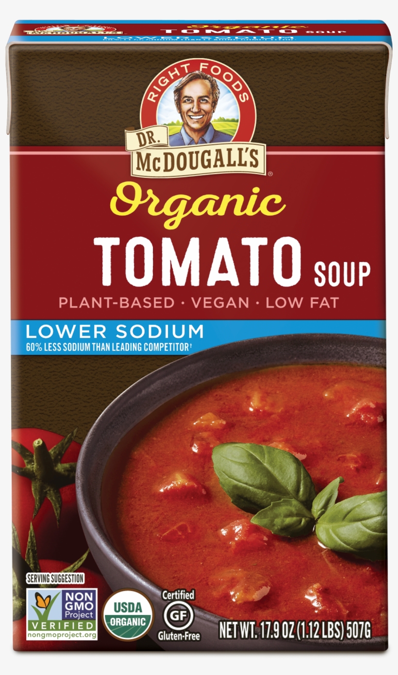 Organic Chunky Tomato Gluten Free Lower Sodium Soup - Organic Certification, transparent png download