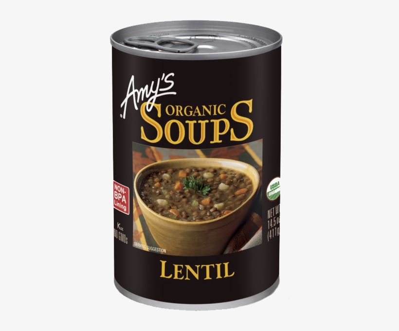 Amy's Organic Lentil Soup, - Amy's Soup, transparent png download