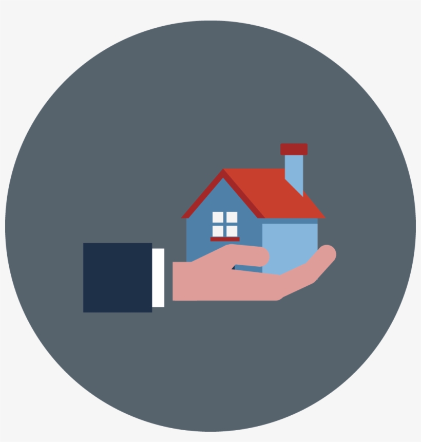Icon Of A Home In The Palm Of A Hand - Ville De Saint Etienne, transparent png download