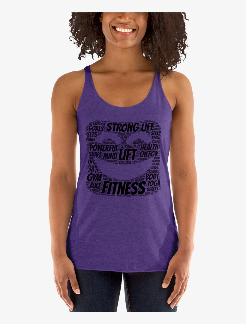 Emoji Fitness Women's Racerback Tank - Woman, transparent png download
