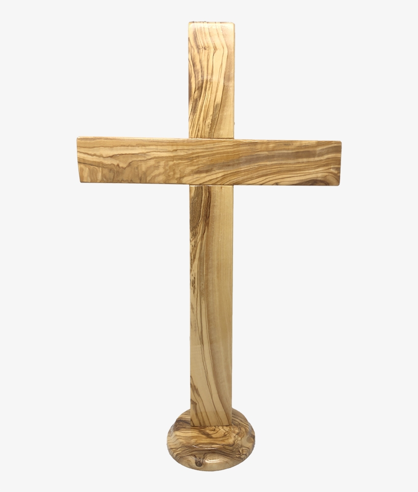 Holy Land 20" Genuine Olive Wood Standing Cross - Cross, transparent png download