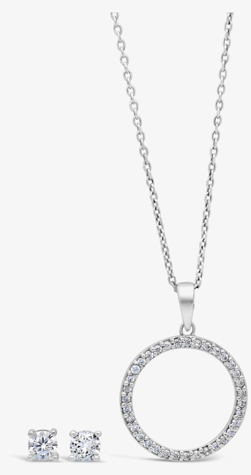 Silver Fancy Cubic Zirconia Circle Of Life Pendant - Locket, transparent png download