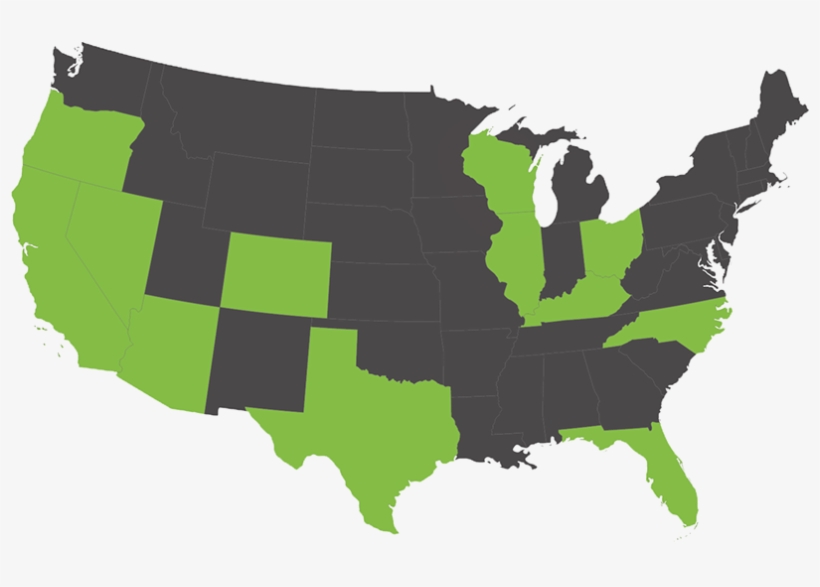 Arizona - States With Legalized Marijuana Coincidence, transparent png download