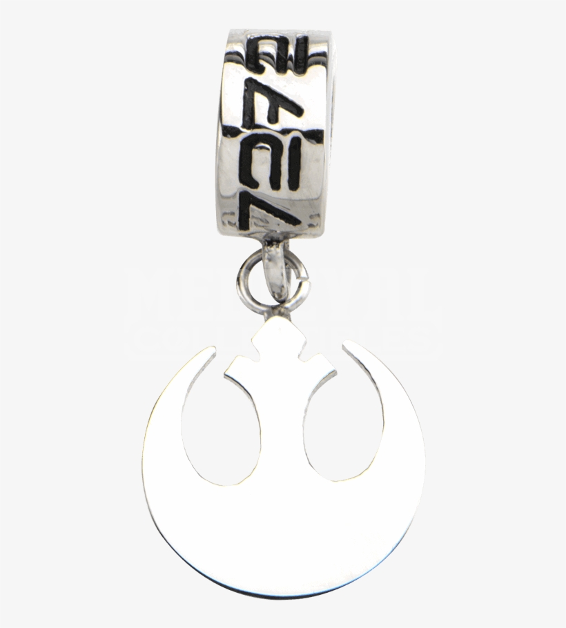 Rebel Alliance Stainless Steel Dangle Charm - Emblem, transparent png download