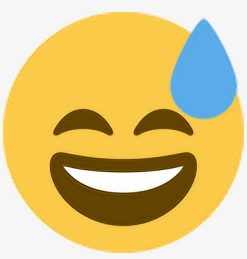 Smile Laugh Happy Sweat Feelbad Emoji Emoticon Face All Is Well Exam Transparent Png 1024x1024 Free Download On Nicepng