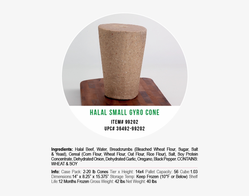 Corfu Halal Gyro Cones Small - Coffee Table, transparent png download