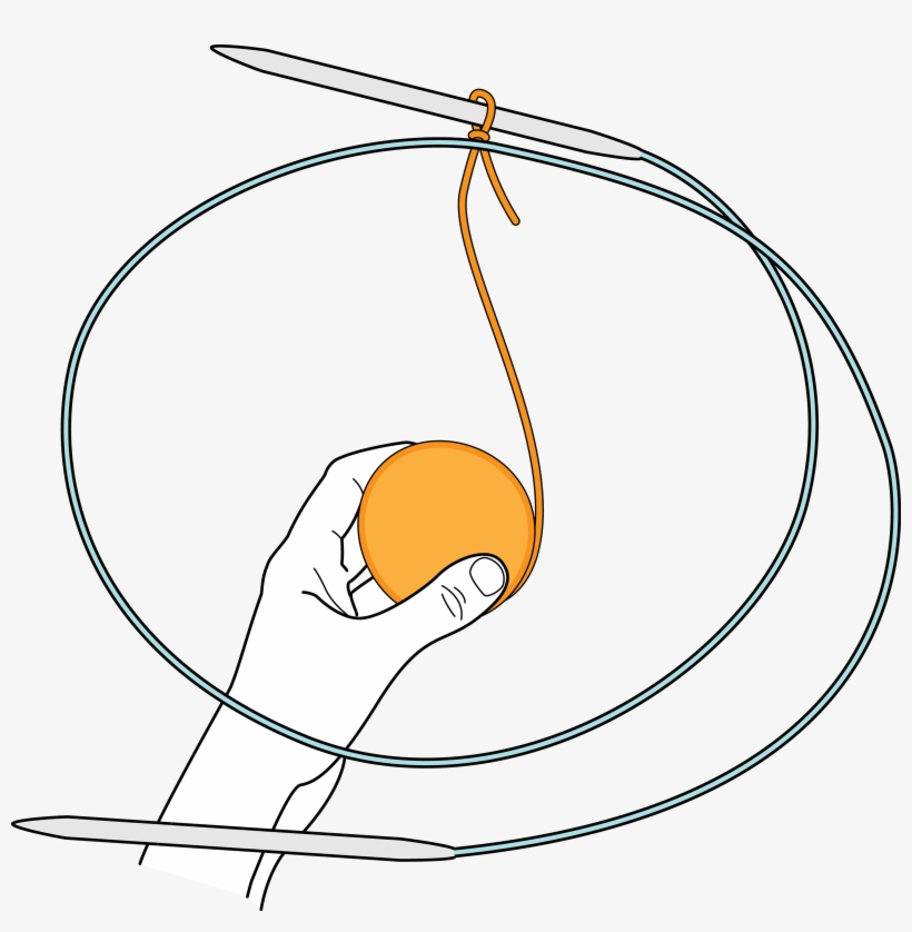 Mobebius Cast On - Knitting, transparent png download