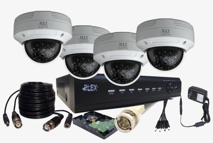 Max Plex4tkd1 4 Dome Camera Hd Tvi With Fixed Lens - Dome Cameras Security System, transparent png download