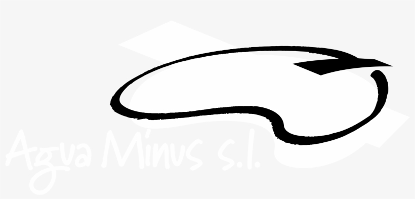 Agua Minus 01 Logo Black And White, transparent png download
