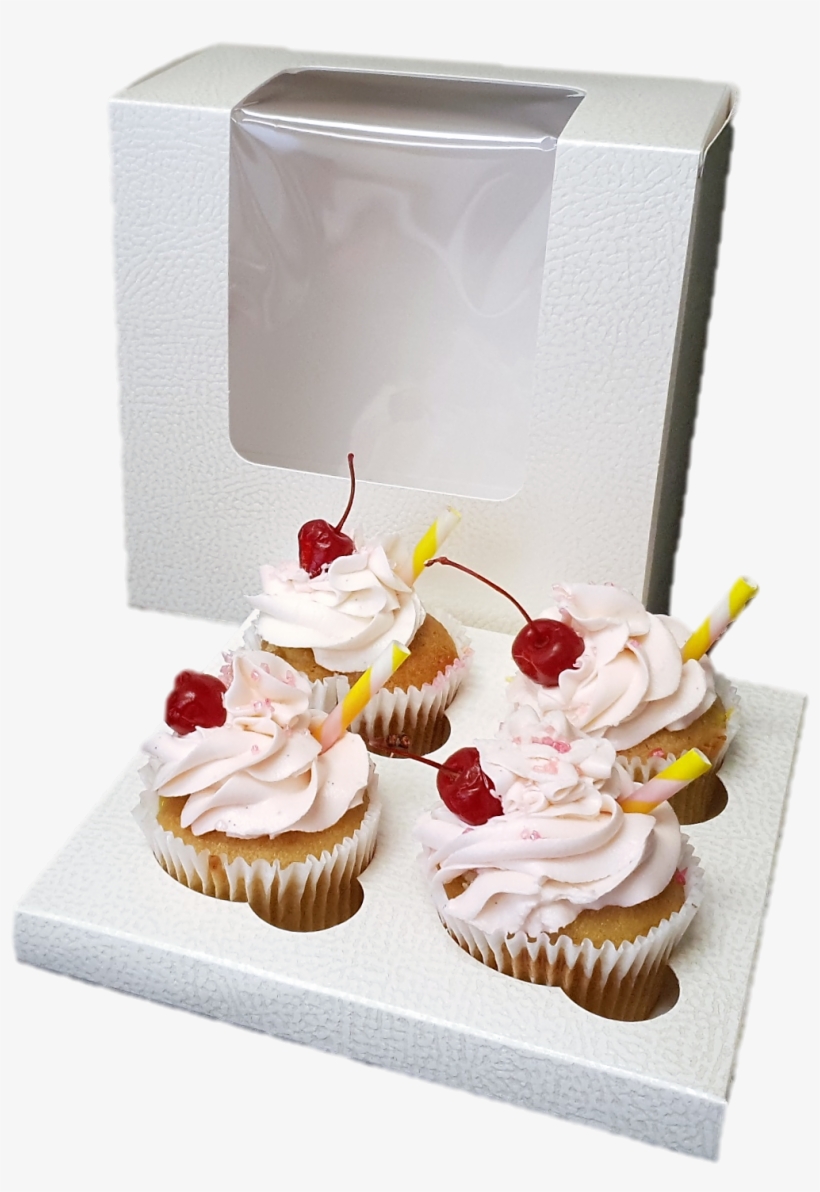 Cupcake Box 180 X 180 X 100 With Insert - Cupcake Box Png, transparent png download