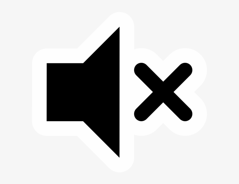 High Contrast Audio Volume Muted Sound Off Icon Png Transparent PNG