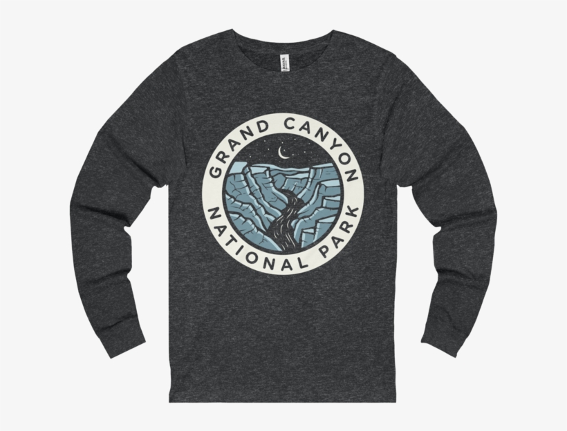 Grand Canyon Dark Sky Badge - Long-sleeved T-shirt, transparent png download