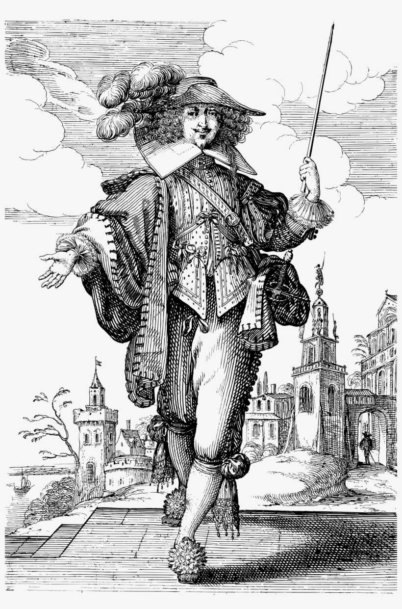 Big Image - Gentleman Walking Forward, With His Right Arm Outstretched, transparent png download