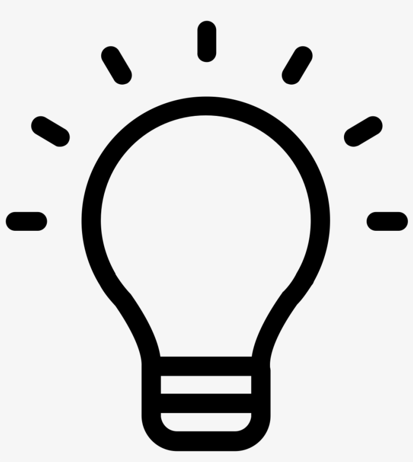 Mapping Your Topic Esl 4190 Esl Academic Writing - Light Bulb Black And White Clipart, transparent png download