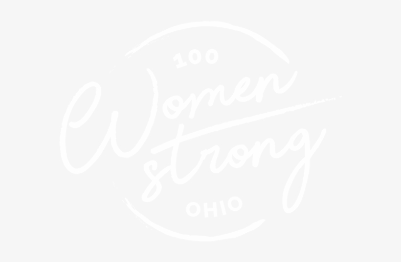 100womenstrong-white - Calligraphy, transparent png download