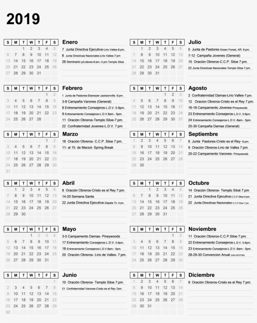 Calendario Rosa De Saron Inc - Calendar 2013, transparent png download