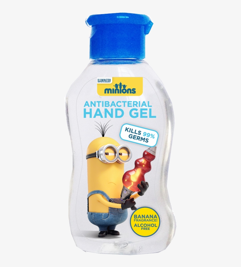 Minions Antibacterial Hand Gel, 60ml - Plastic Bottle, transparent png download