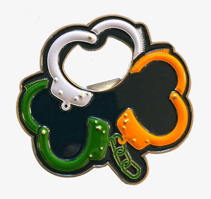 "irish Handcuffs" Challenge Coin And Opener Off-duty - Irish Challenge Coins, transparent png download