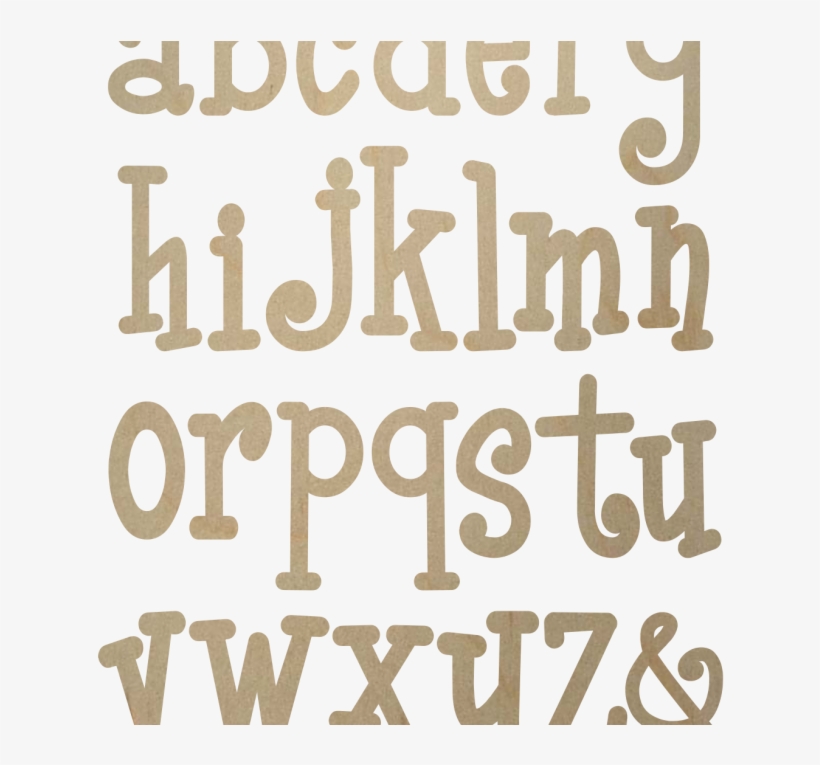 Unfinished Wooden Letters - Poster, transparent png download