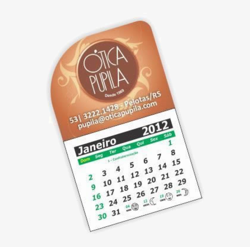 Imã De Geladeira Com Calendário - Calendario De Geladeira Png, transparent png download