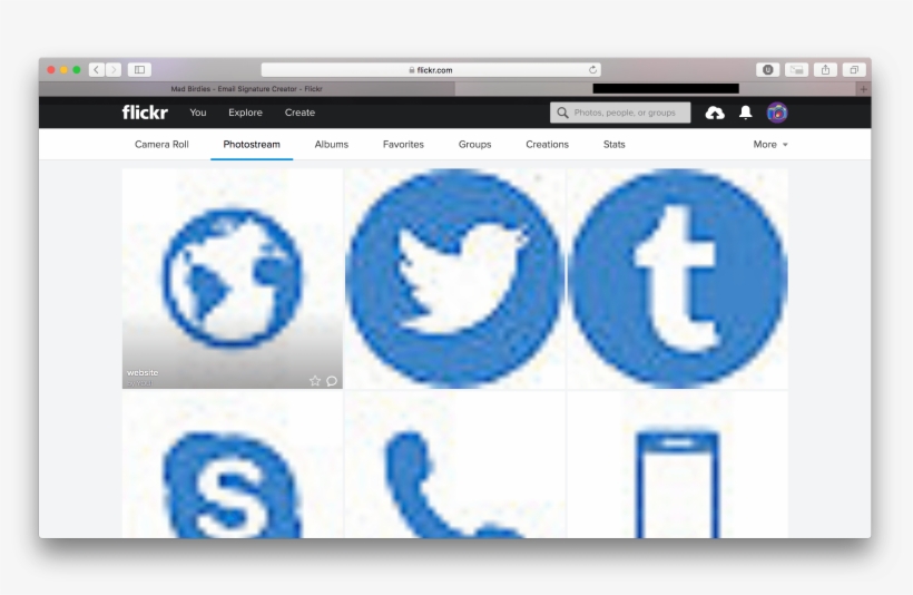 Your Flickr Stream - Web Page, transparent png download