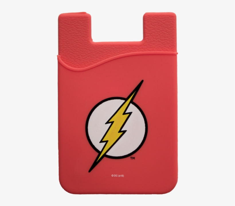 Dc Comics The Flash Logo Smartphone Card Holder - Iphone 8 Plus The Flash Case, transparent png download