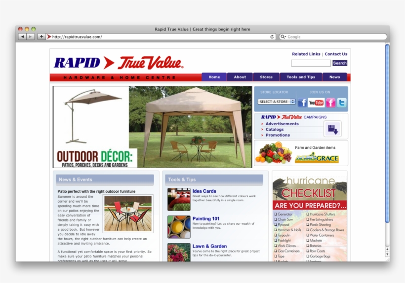 Rapid True Value - Web Page, transparent png download