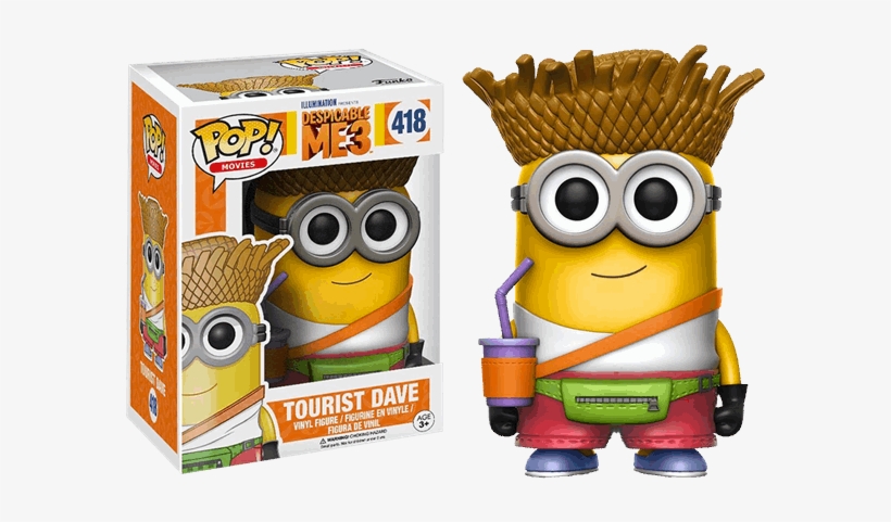 Funko Pop Despicable Me 3 Tourist Dave, transparent png download