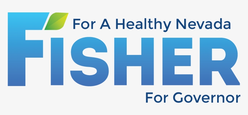 Fisher For Nevada Logo Fisher For Nevada Logo - Electric Blue, transparent png download