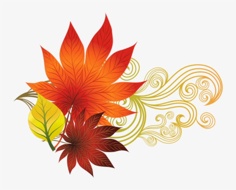 Free Png Download Fall Leaves Decorationpicture Clipart - Fall Leaves Music Notes, transparent png download