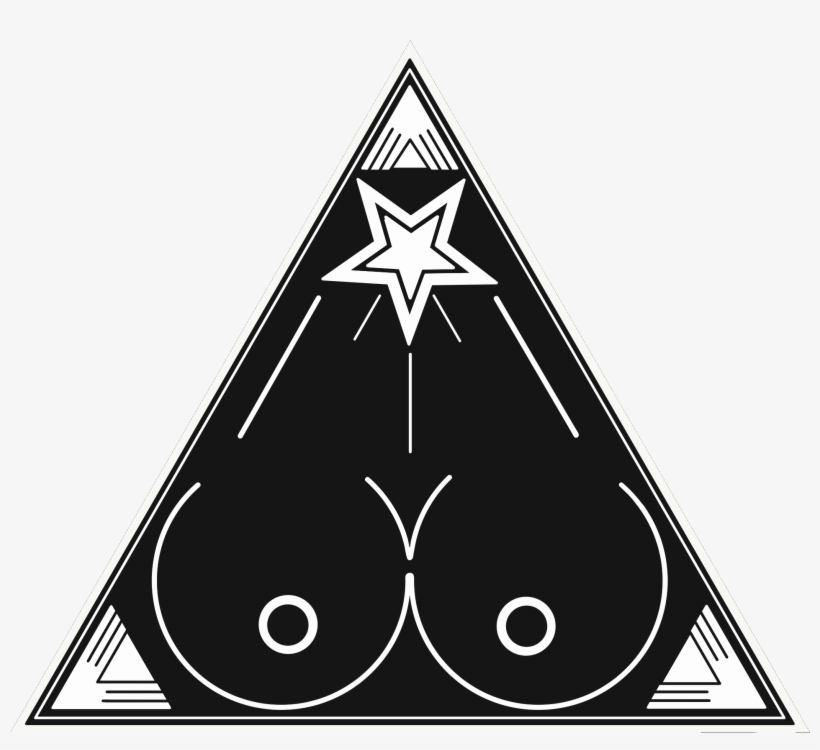Church Of Boobism Logo - Triangle, transparent png download
