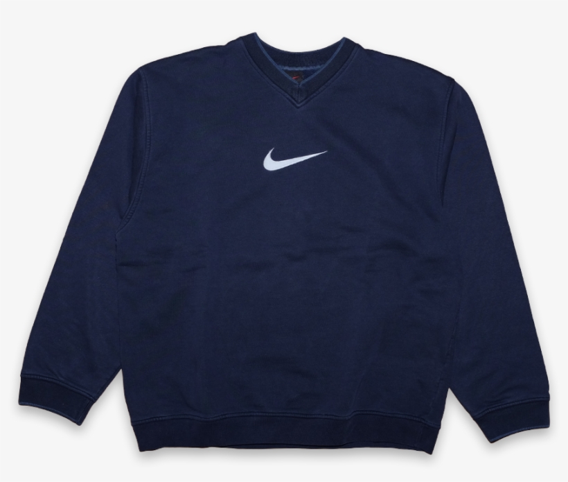 Vintage Nike Swoosh Logo Sweatshirt Large - Long-sleeved T-shirt, transparent png download