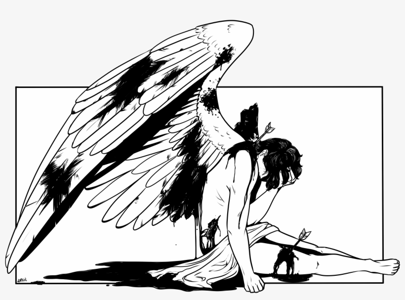 Tags Fallen Angel - Illustration, transparent png download