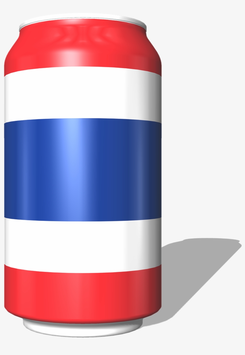 The National Flag Thailand Design - รูป กระป๋อง Png, transparent png download