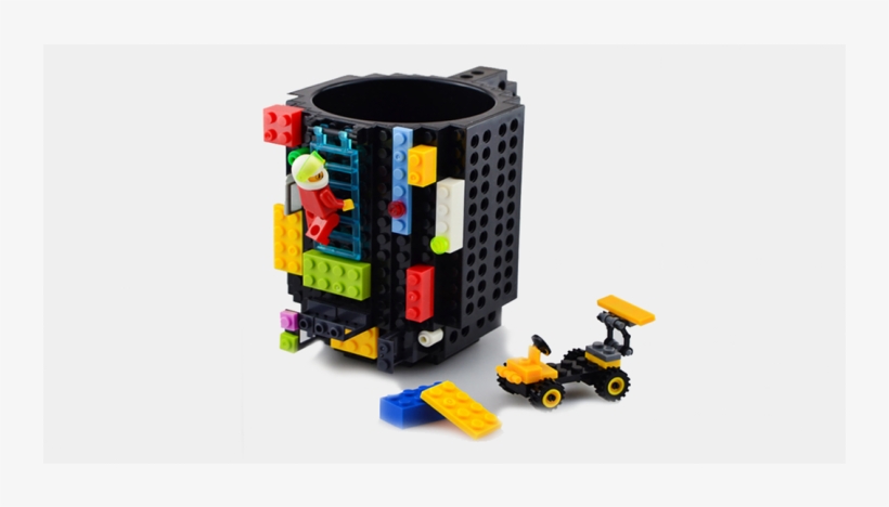 Out Of Stock Mug Lego Building Blocks Design Build-on - Lego Mug, transparent png download