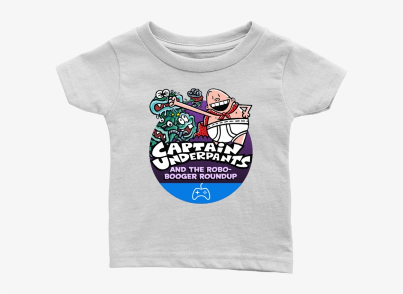 Captain Underpants And The Robo Booger Roundup T Shirt - Design Christmas Shirt For Kids, transparent png download