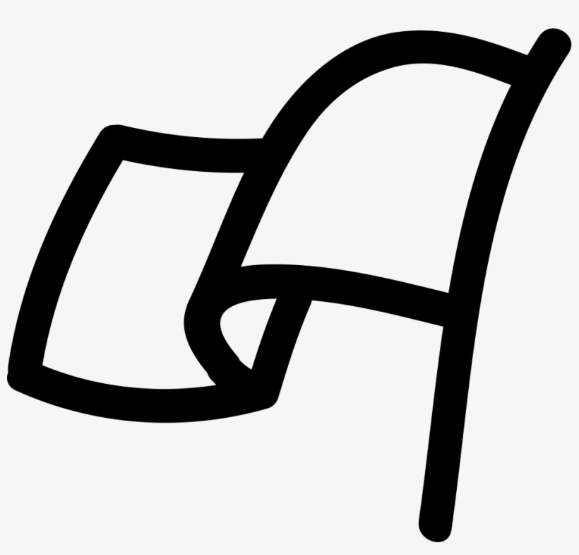 Png File Svg - Flag Outline, transparent png download