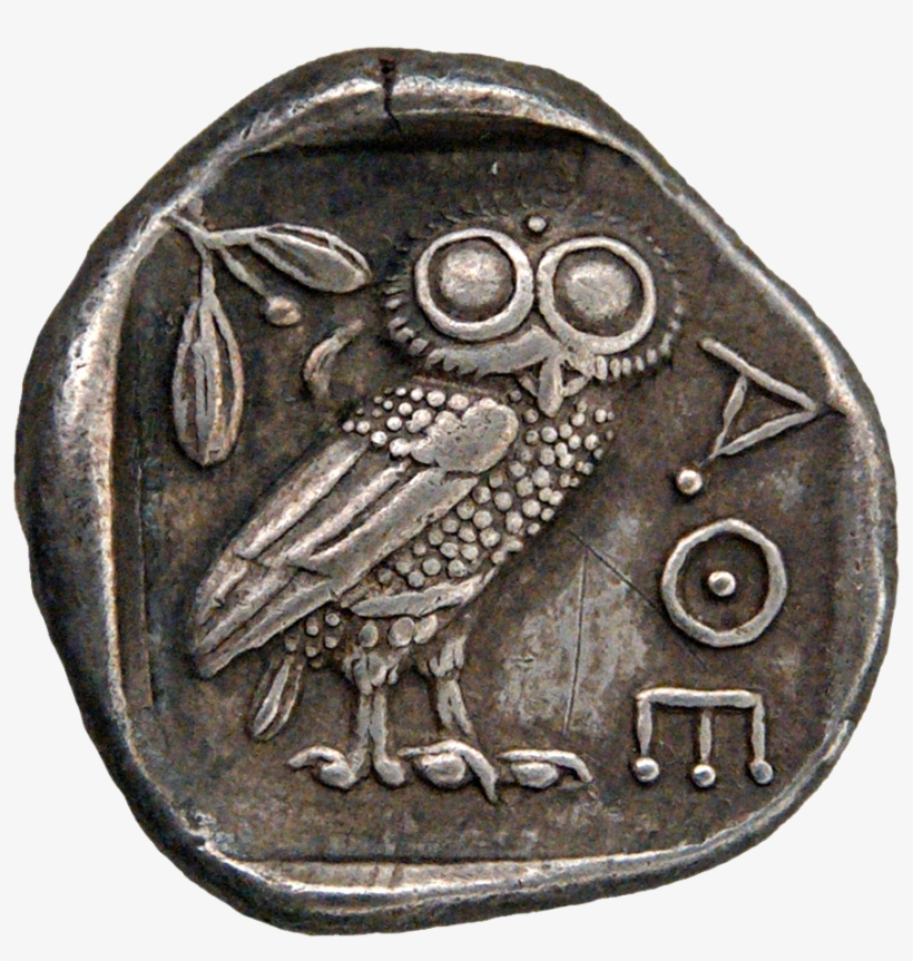 Royalty Free Library File Tetradrachm Athens Reverse - Charon's Obol Tattoo, transparent png download