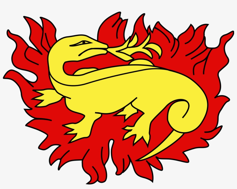 File - Salamander Isolated - Svg - Vitry Coat Of Arms, transparent png download