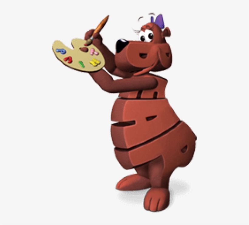 Free Png Download Word World Bear Painting Clipart - Word World Bear, transparent png download