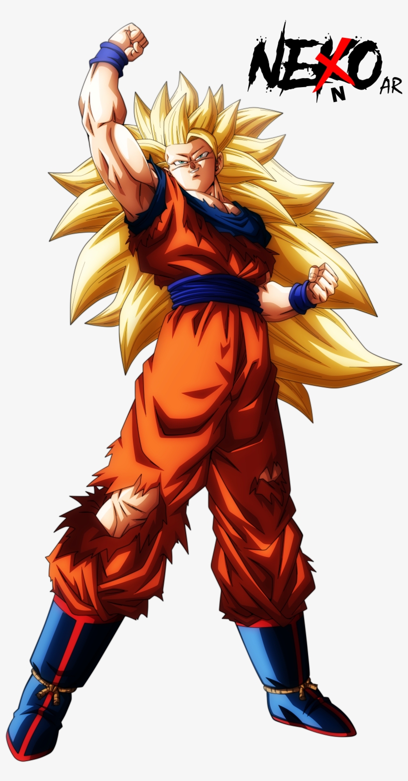 Ss3 Goku By Nekoar-dbxidw3 Fanarts Anime, Goku Super,, transparent png download