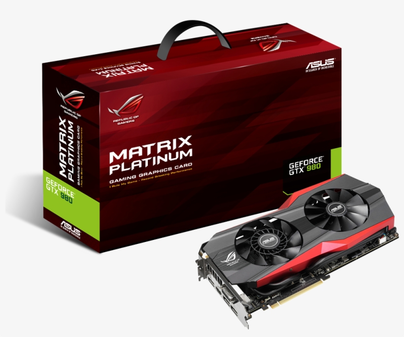 Asus Rog Matrix Gtx 980 Platinum Graphics Card Unveiled - Matrix Platinum Gtx 980 Ti, transparent png download