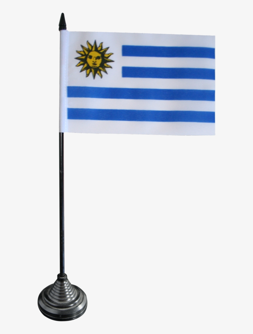 Uruguay Table Flag - Uruguay Flag, transparent png download