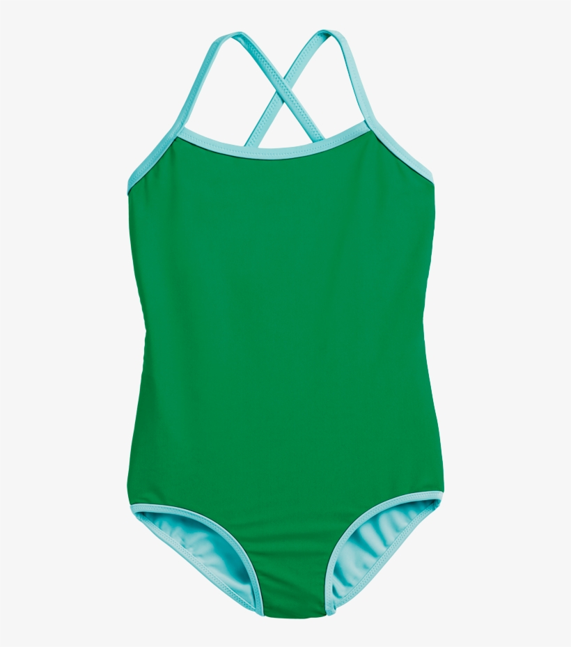 Child Wearing The Reversible One Piece In Kids Size - Swimsuit, transparent png download