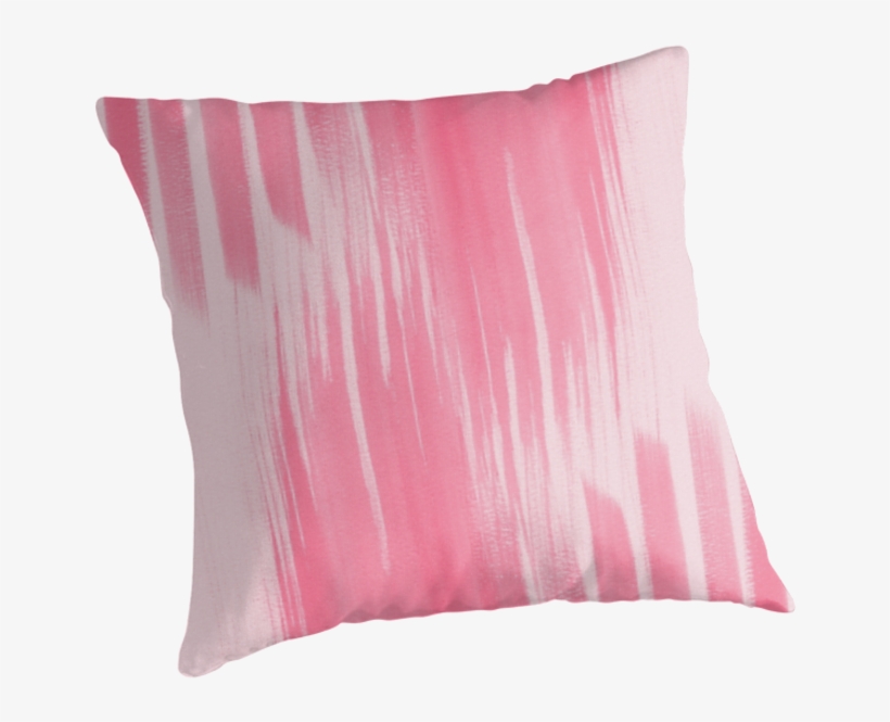 Pink Brush Stroke Pattern Texture By Thoughtsupnorth - Cushion, transparent png download