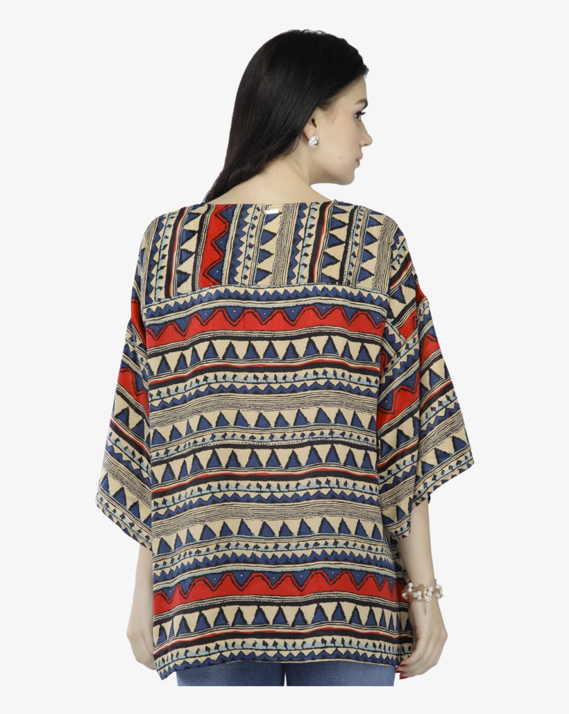 Women Tribal Print Shrug - Cardigan, transparent png download