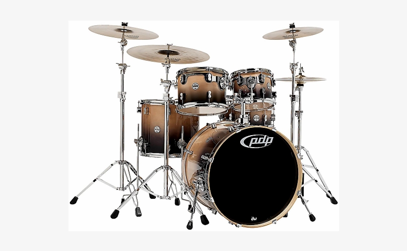 Pdp Pdcb2215nc 5 Piece Drum Kit Natural To Charcoal - Pdp Concept Maple Silver To Black, transparent png download