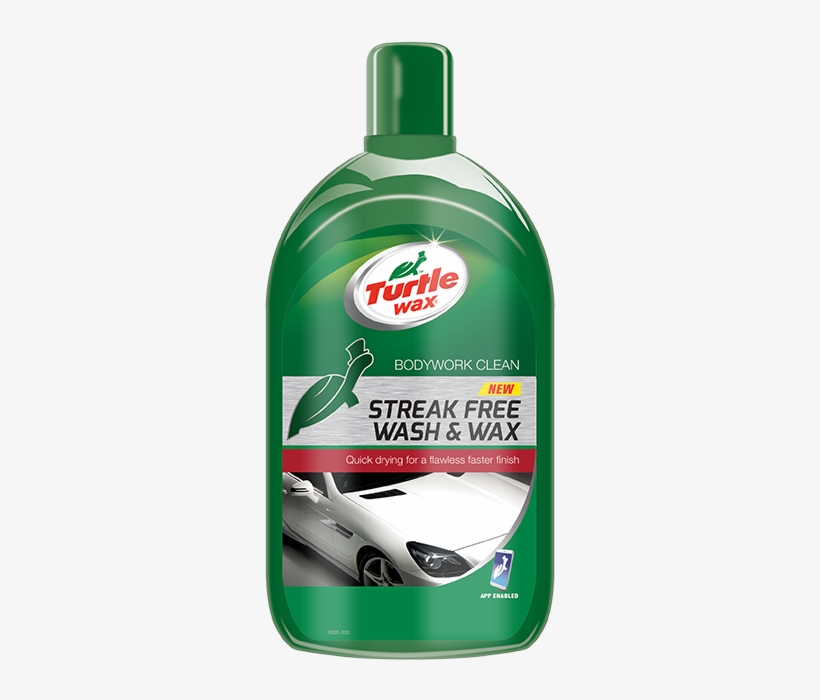 Turtle Wax Streak Free Wash & Wax Uses A Unique Cationic - Turtle Wax Green Line, transparent png download